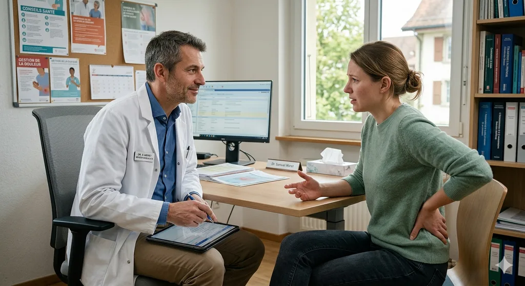 Doctor talking to a nutrition client